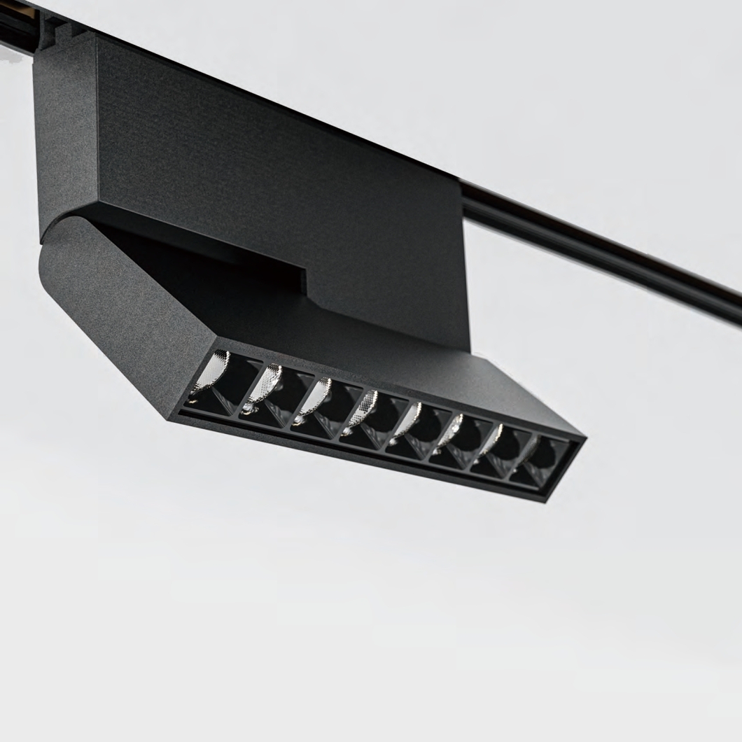 SISTEMA DE RIEL MAGNÉTICO MINI ULTRADELGADO LUZ DE REJILLA AJUSTABLE